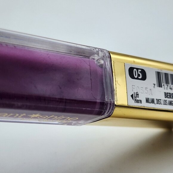 Milani Brilliant Shine Lip Gloss in 05 Berry Tempting 0.21oz/6g Made in USA - Picture 8 of 9